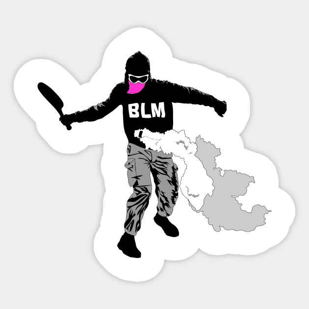 BLM Protestor Sticker by RMZ_NYC